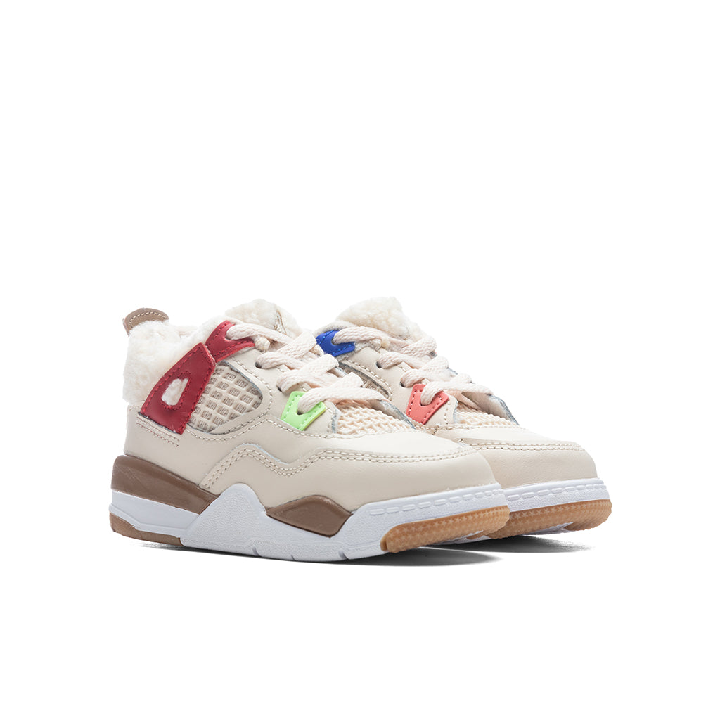 Air Jordan 4 Retro (TD) - Pearl White/Dark Driftwood