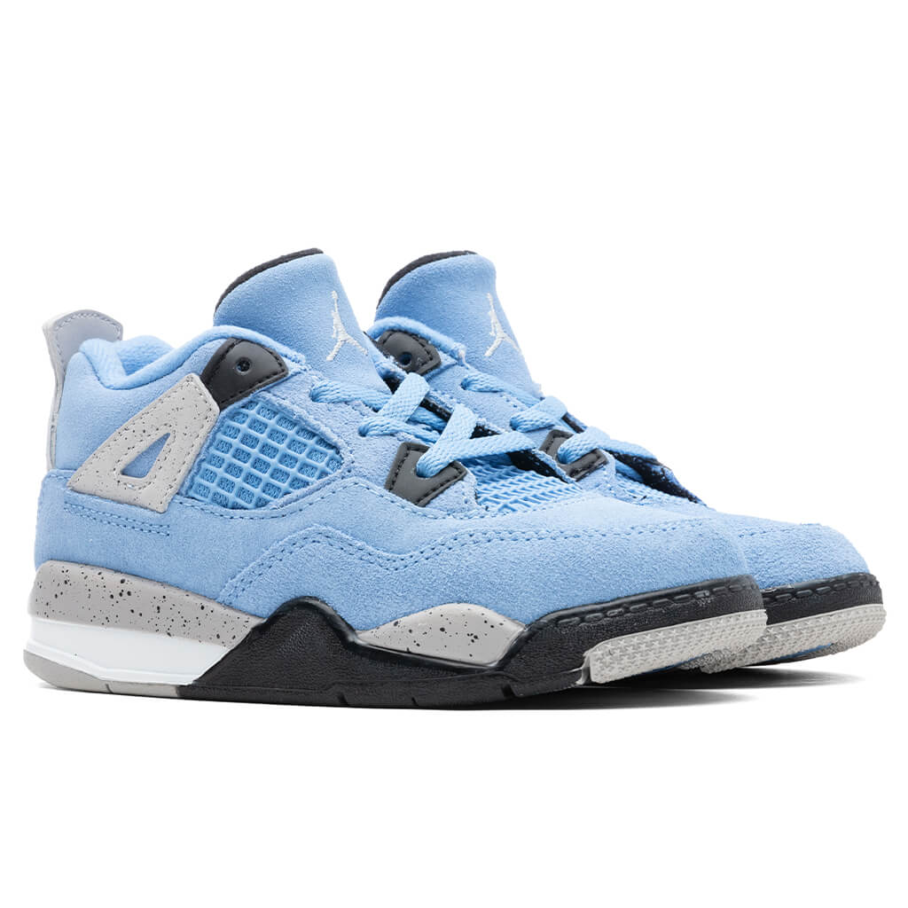 Air Jordan 4 Retro (TD) - University Blue/Tech Grey