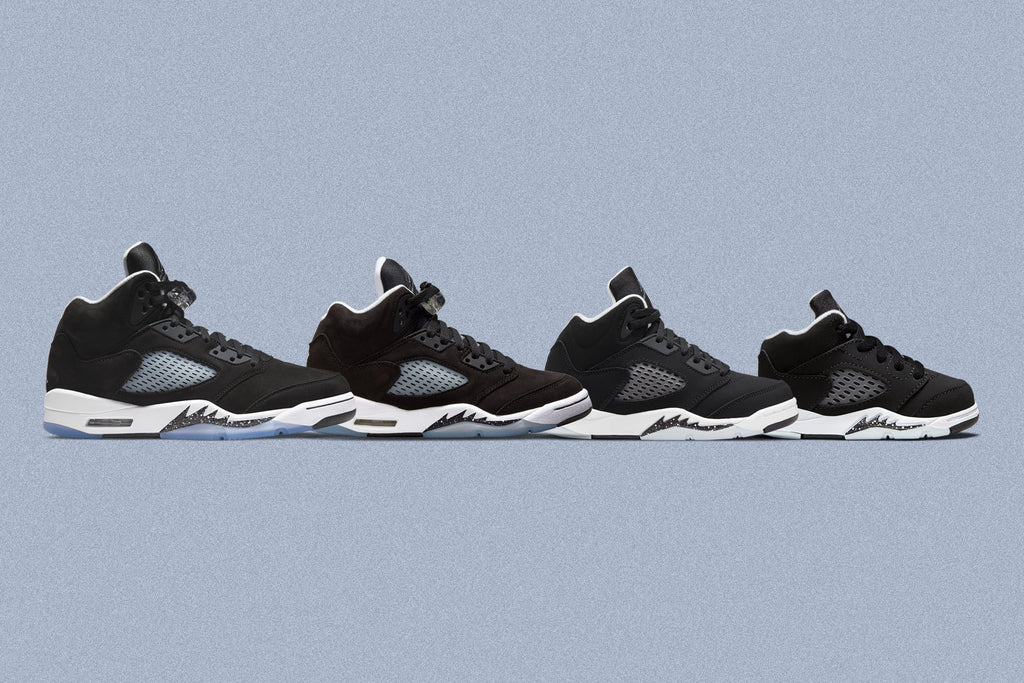 Air Jordan 5 Retro (TD) 'Oreo' - Black/Cool Grey