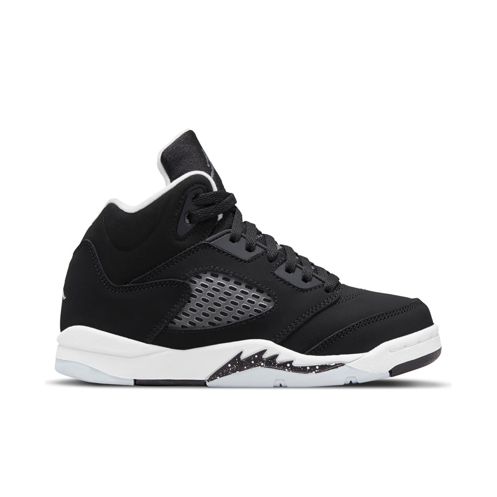 Air Jordan 5 Retro (PS) 'Oreo' - Black/Cool Grey