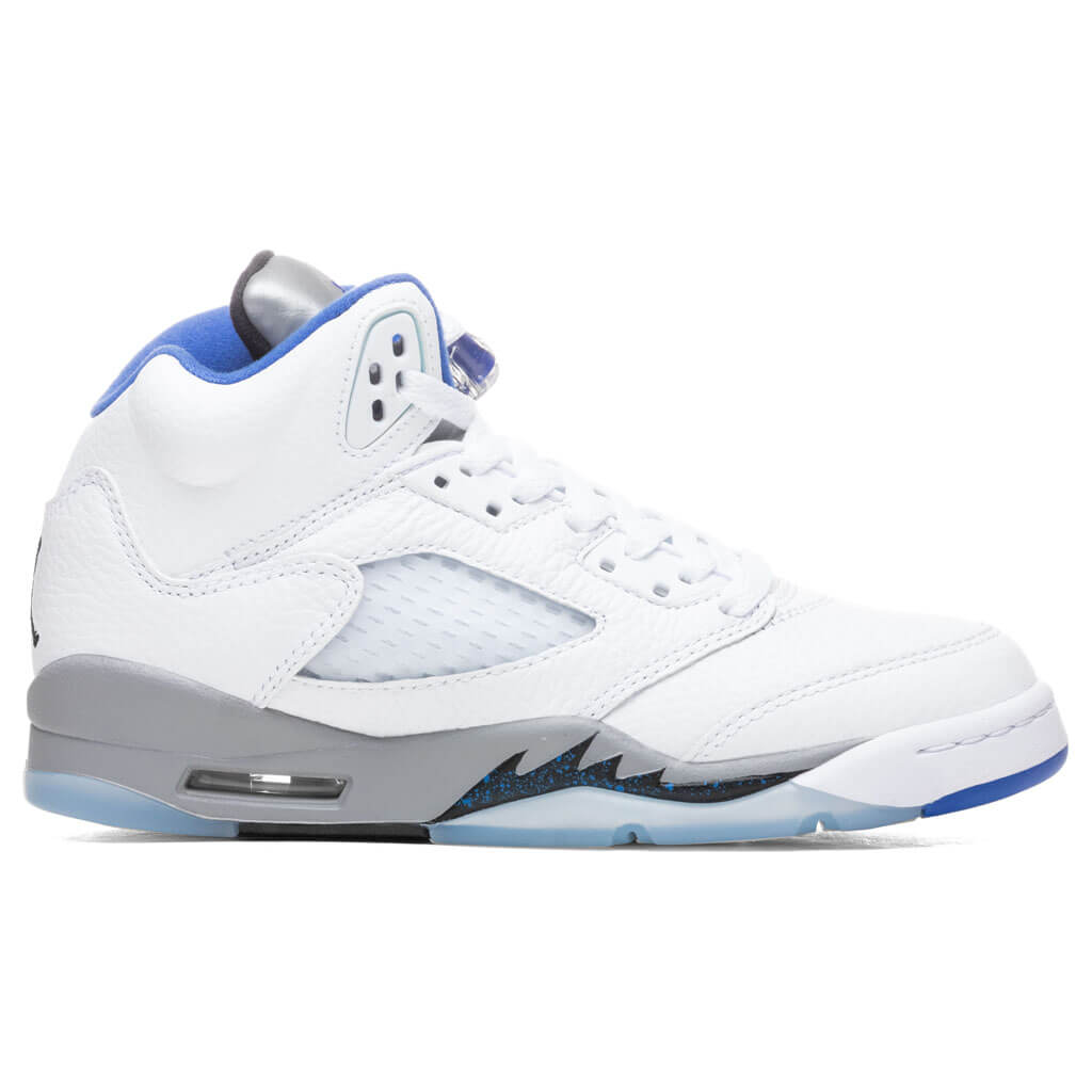 Air Jordan 5 Retro (GS) - White/Hyper Royal
