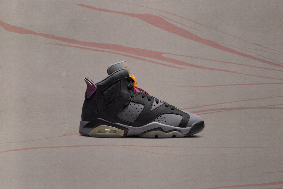 Air Jordan 6 Retro (GS) 'Bordeaux' - Black/Bordeaux/Light Graphite