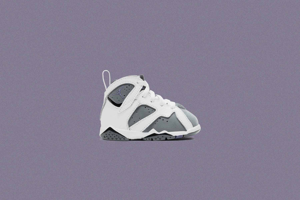 Air Jordan 7 Retro (TD) "Flint" - White/Varsity Purple