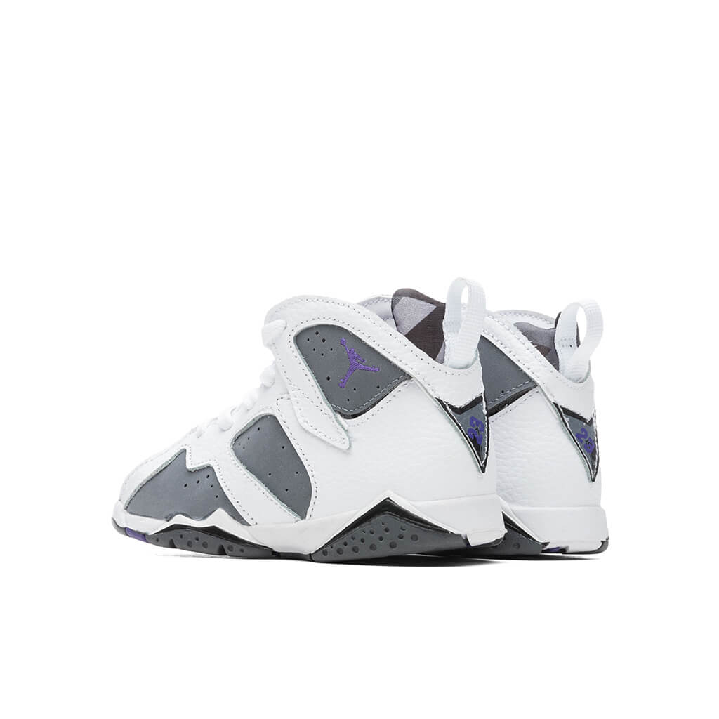Air Jordan 7 Retro (TD) "Flint" - White/Varsity Purple