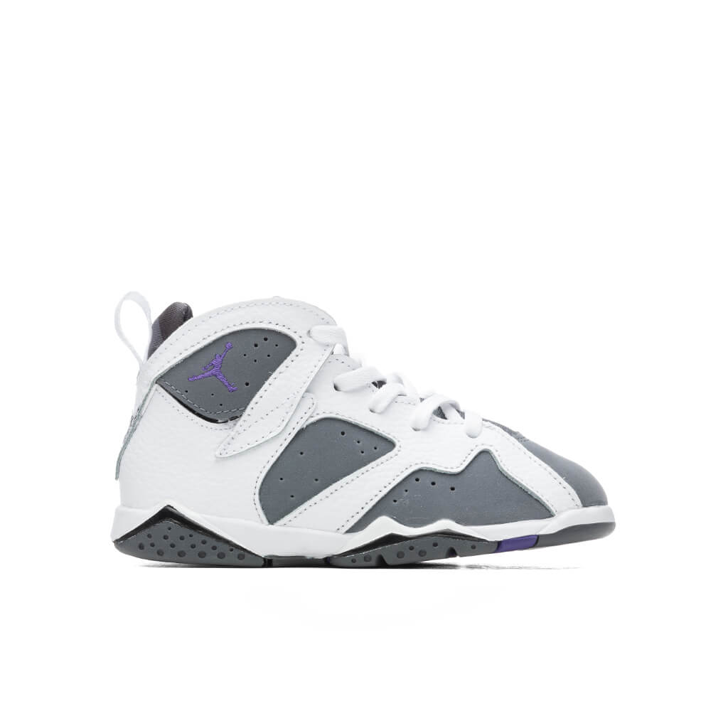 Air Jordan 7 Retro (TD) "Flint" - White/Varsity Purple