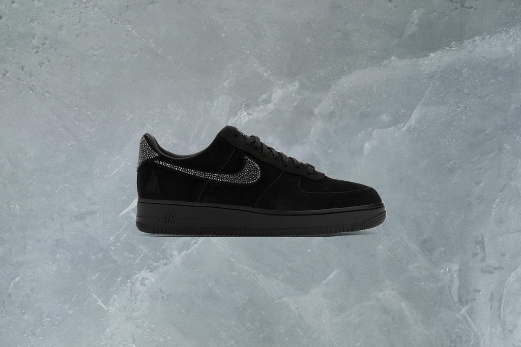 Air Force 1 Luxe Swarovski - Black/Metallic Silver/Cobalt Bliss
