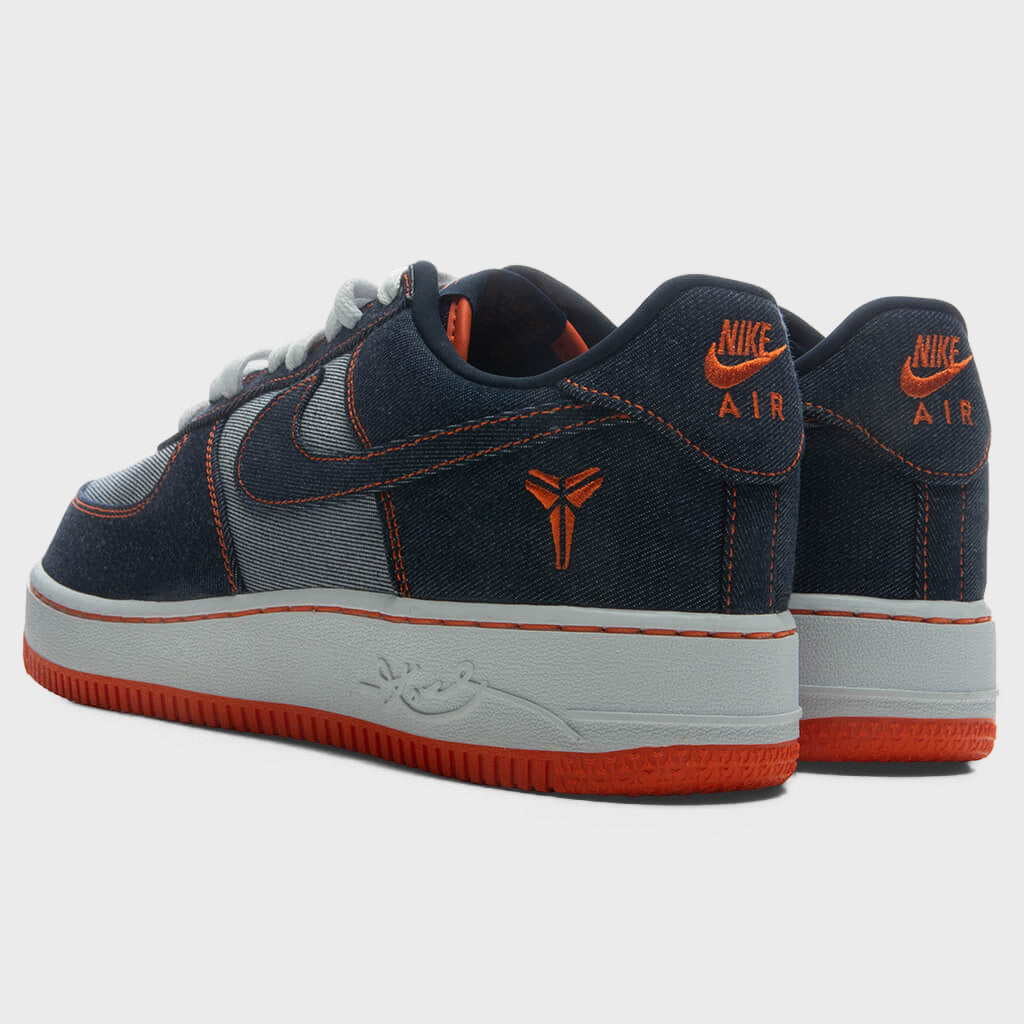 Air Force 1 Low 'Denim' - Obsidian/Safety Orange/White