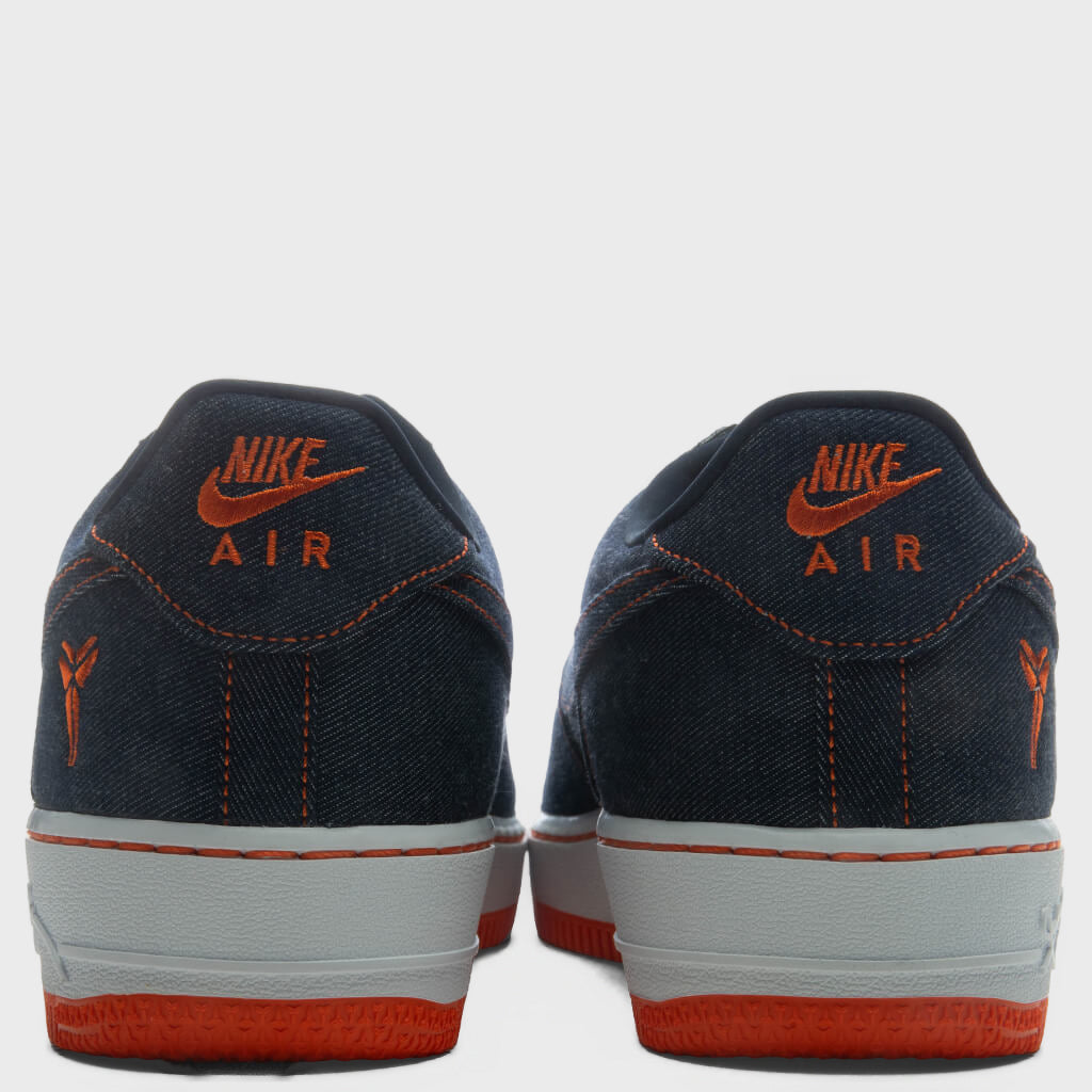 Air Force 1 Low 'Denim' - Obsidian/Safety Orange/White