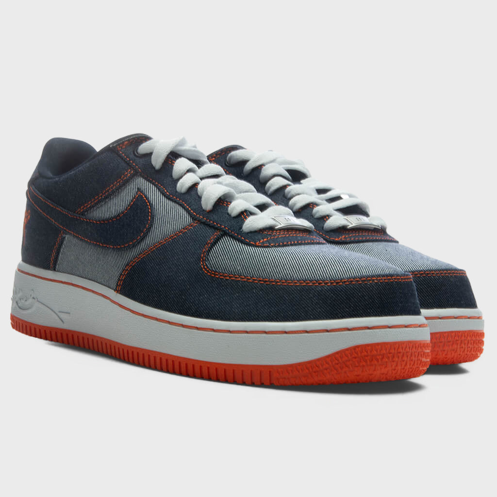 Air Force 1 Low 'Denim' - Obsidian/Safety Orange/White