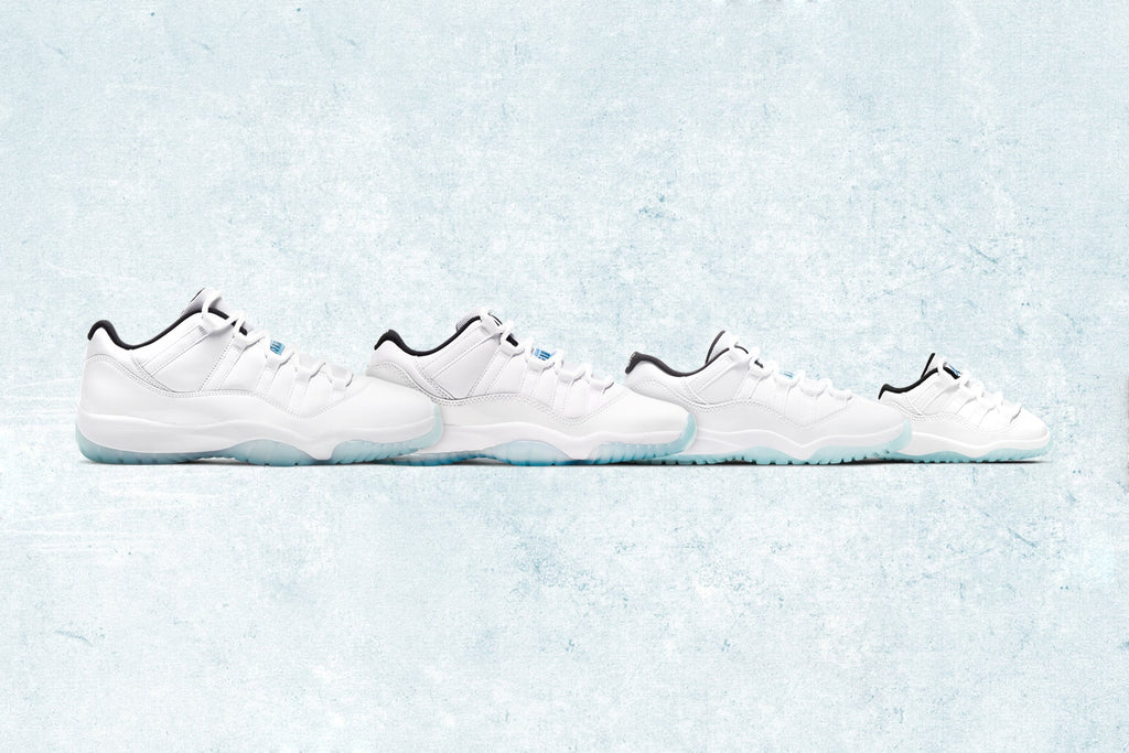 Air Jordan 11 Retro Low (PS) - White/Legend Blue