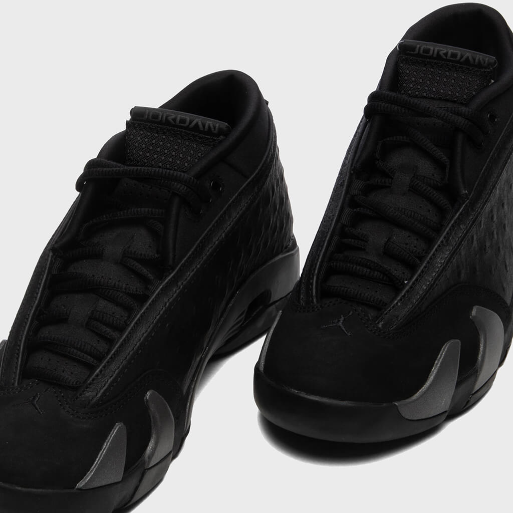 Air Jordan 14 Retro Low 'Black Pack' - Black/Medium Ash