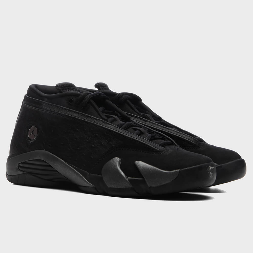 Air Jordan 14 Retro Low 'Black Pack' - Black/Medium Ash