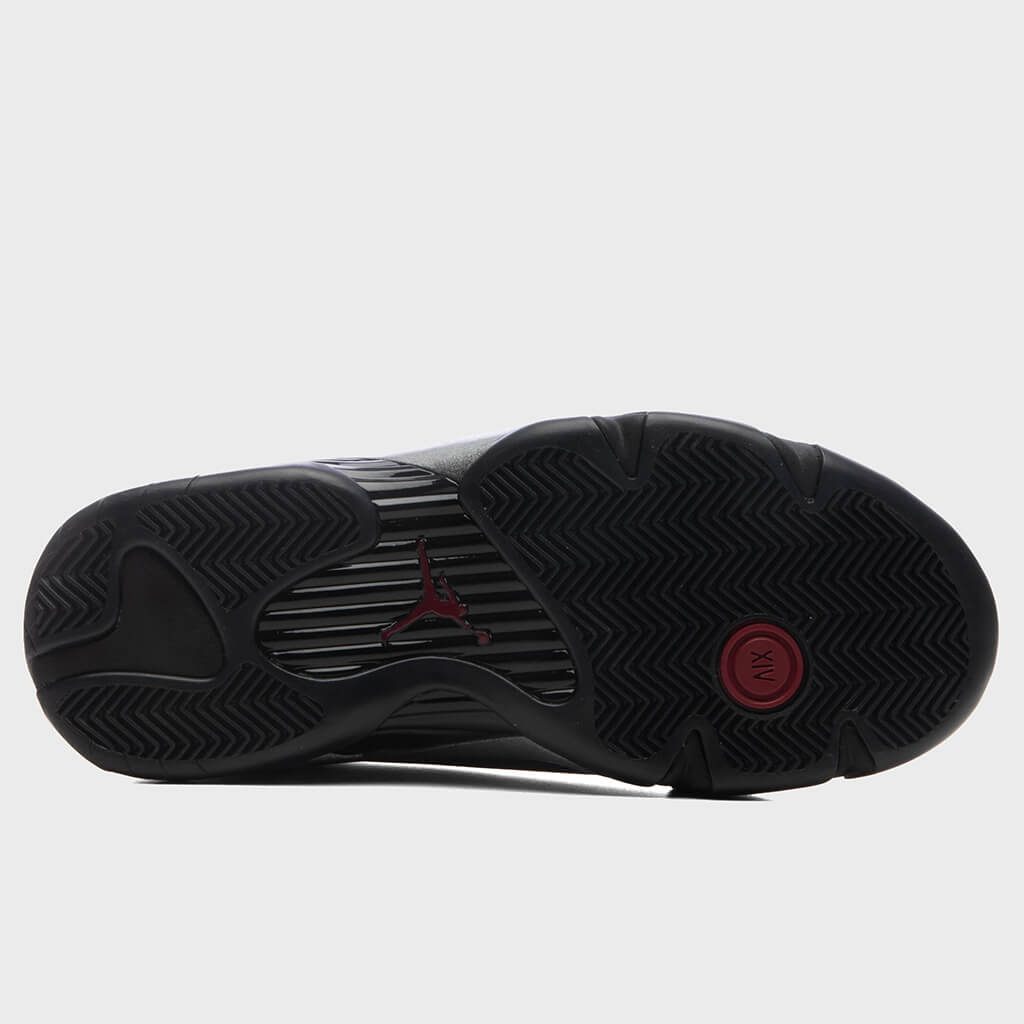 14 Retro Mule - Black/Metallic Silver/Burnt Red