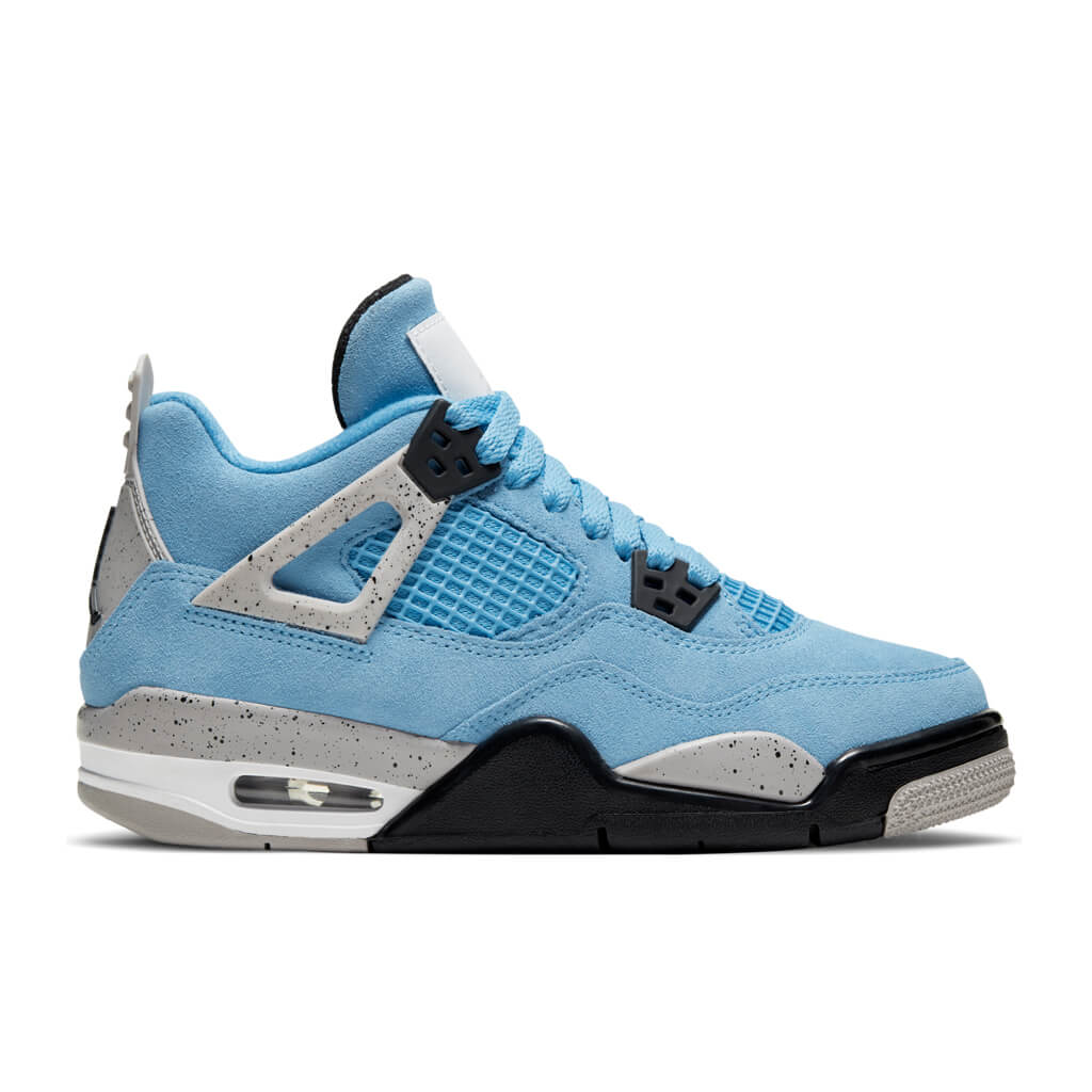 Air Jordan 4 Retro (GS) - University Blue/Tech Grey