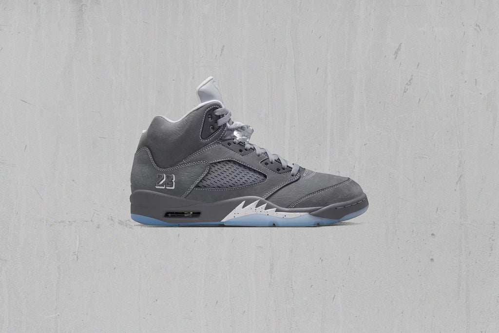 Air Jordan 5 Retro 'Wolf Grey' - Light Graphite/White/Wolf Grey