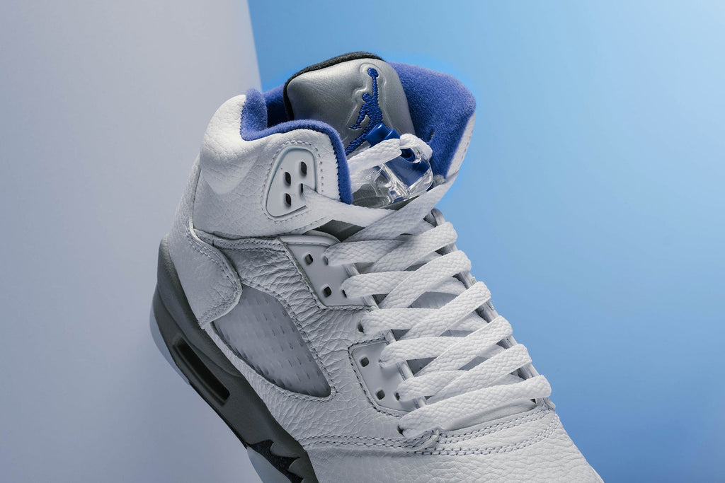 Air Jordan 5 Retro (GS) - White/Hyper Royal