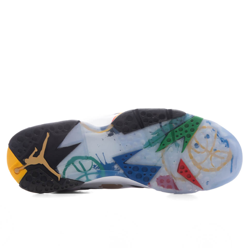Air Jordan 7 Retro 'Miró' - White/Metallic Gold/Sport Red