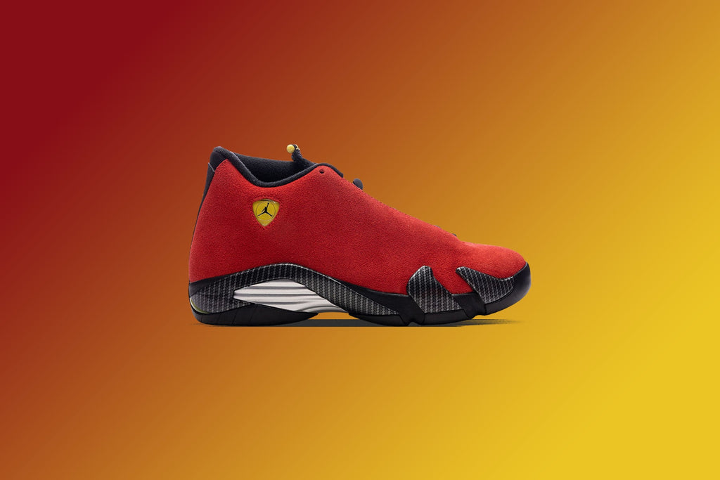 Air Jordan 14 Retro `Ferrari` - Challenge Red/Vibrant Yellow/Black