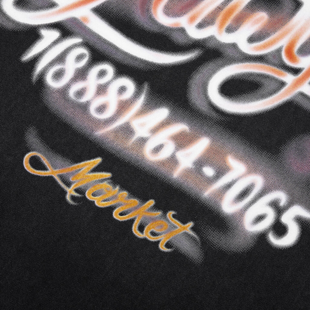 Airbrush Call My Lawyer T-Shirt - Washed Black