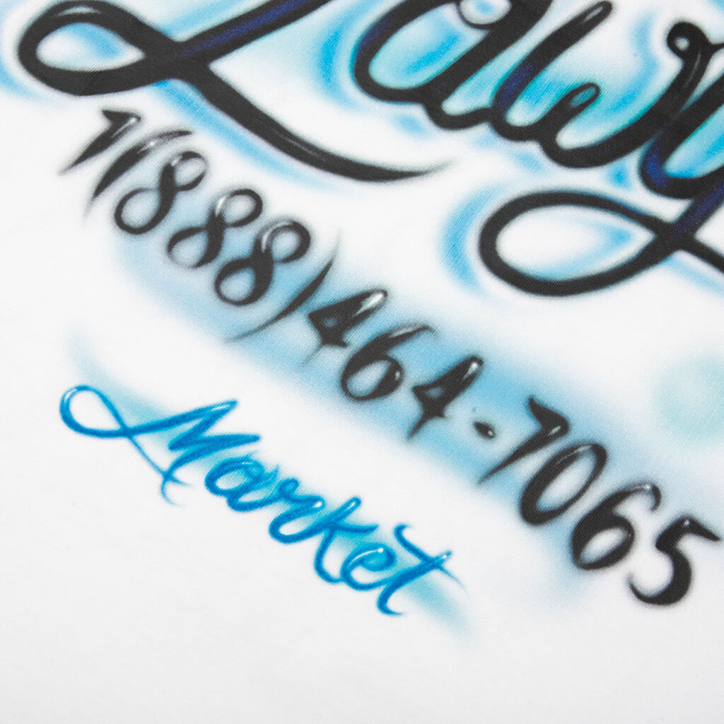 Airbrush Call My Lawyer T-Shirt - White
