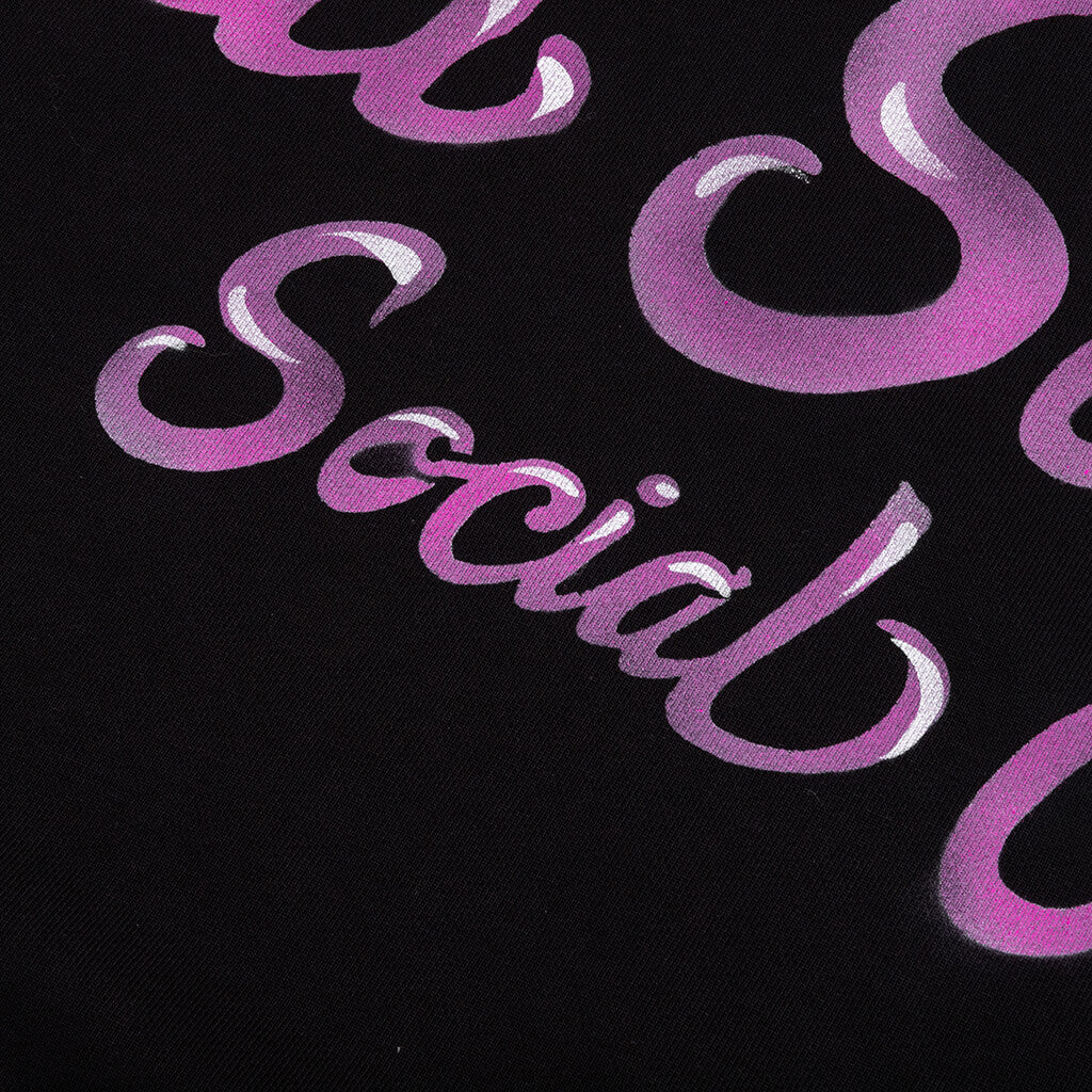 Airbrushed Hoodie - Black