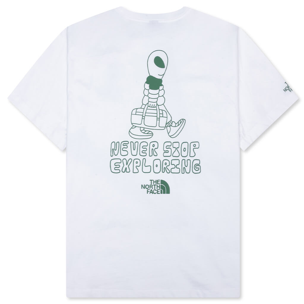 Alien Relaxed S/S Graphic Tee - White
