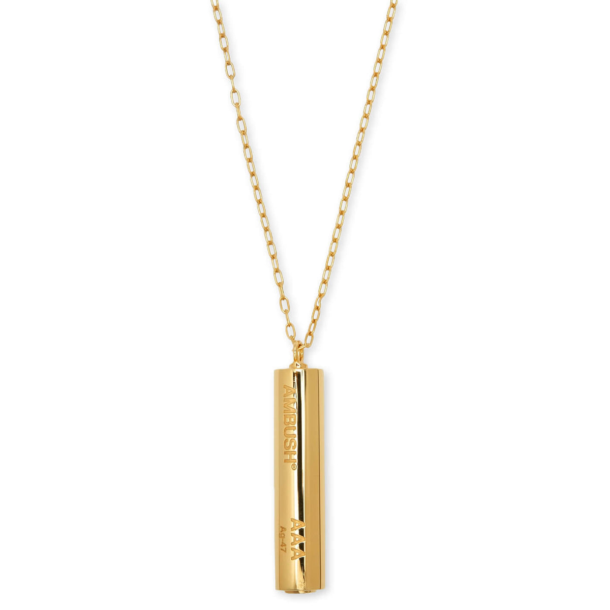 Battery Charm Necklace - Gold
