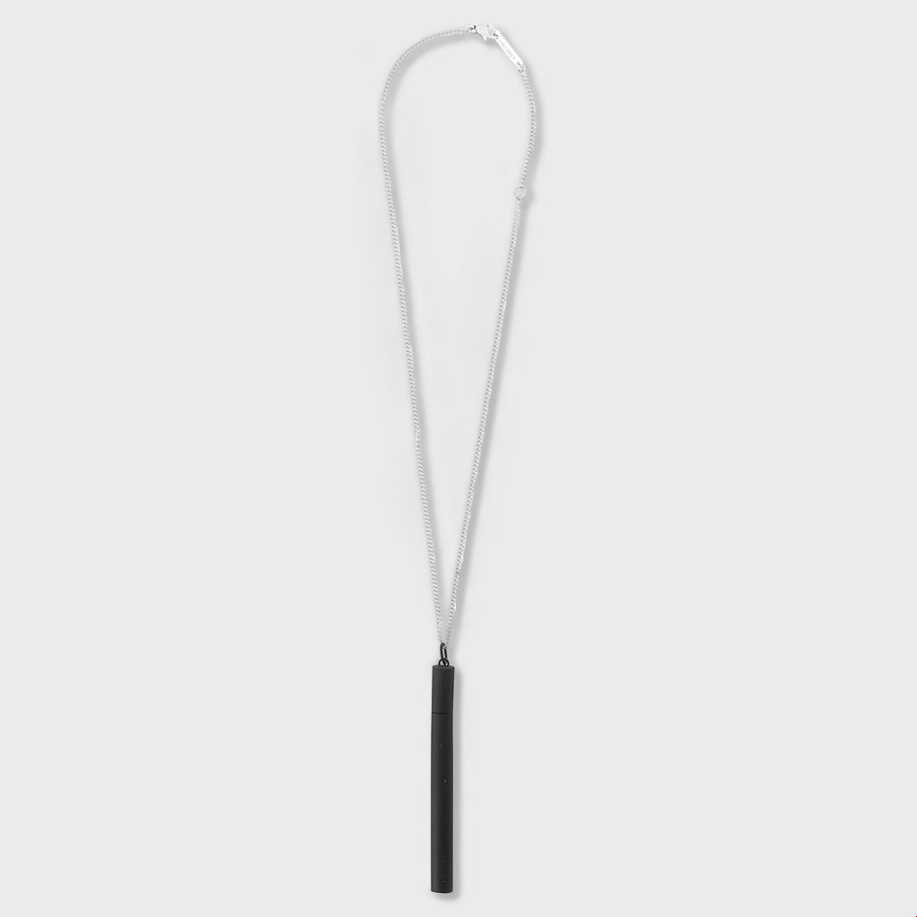 Cig Case Necklace - Black/Silver