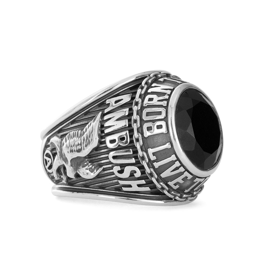Class Ring - Silver/Black
