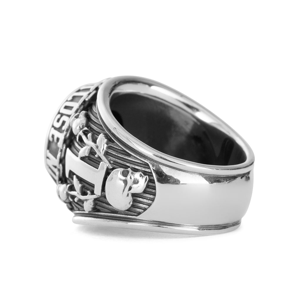 Class Ring - Silver/Black