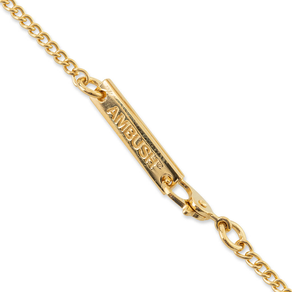 KK Pill Charm Necklace - Gold/Black