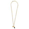 KK Pill Charm Necklace - Gold/Black