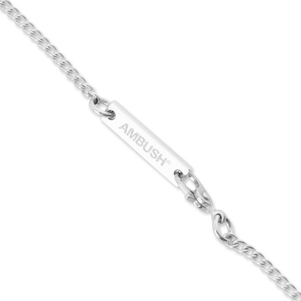 KK Pill Charm Necklace - Silver