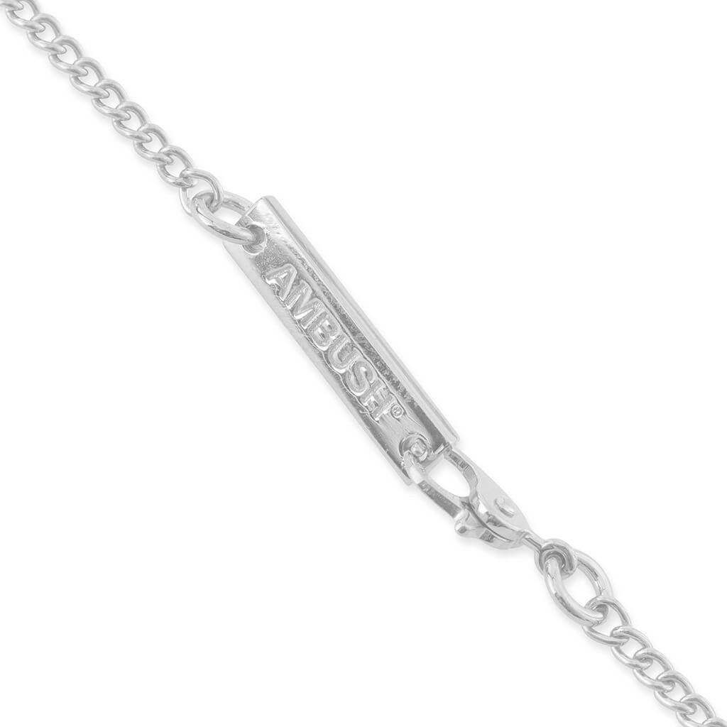 KK Pill Charm Necklace - Silver/Black