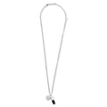 KK Pill Charm Necklace - Silver/Black