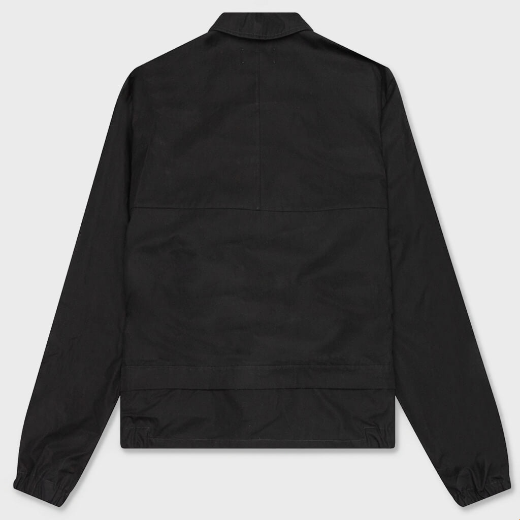 Light Cotton Jacket White Bag - Black