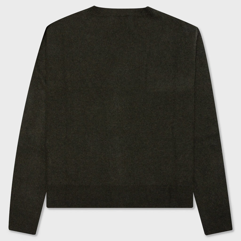 Logo Cardigan Knit - Olivine
