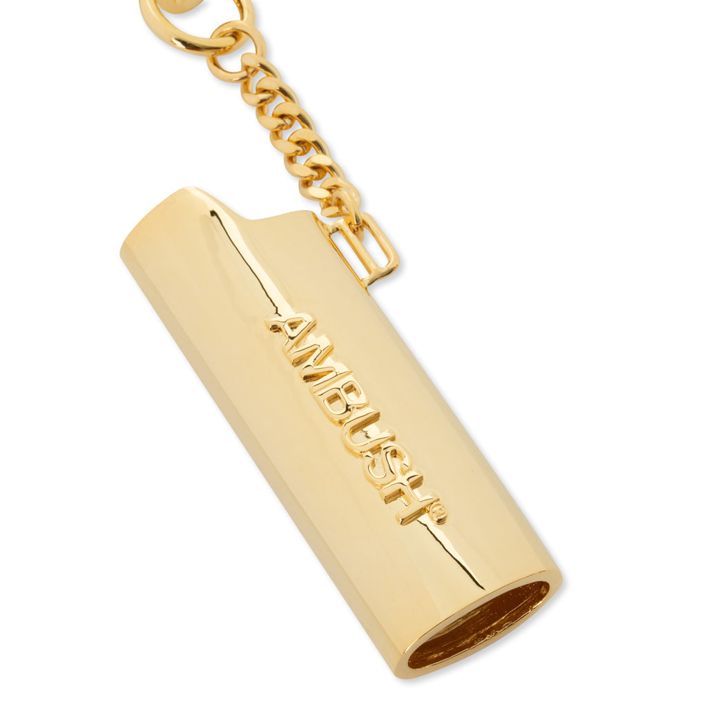 Logo Lighter Case Key Chain L - Gold