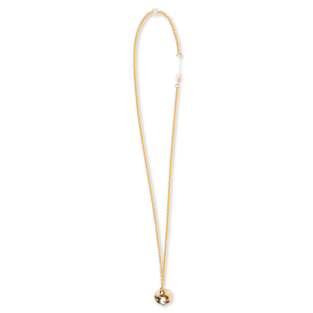 Mushroom Charm Necklace - Gold