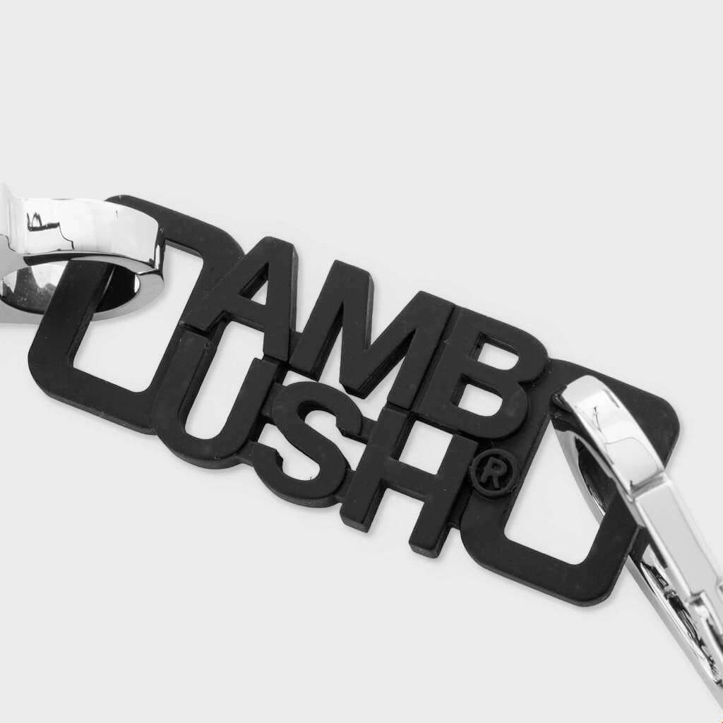 New Multi Carabiner Bracelet - Silver/Black