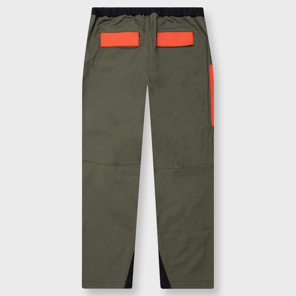 Panelled Cargo Pants - Khaki