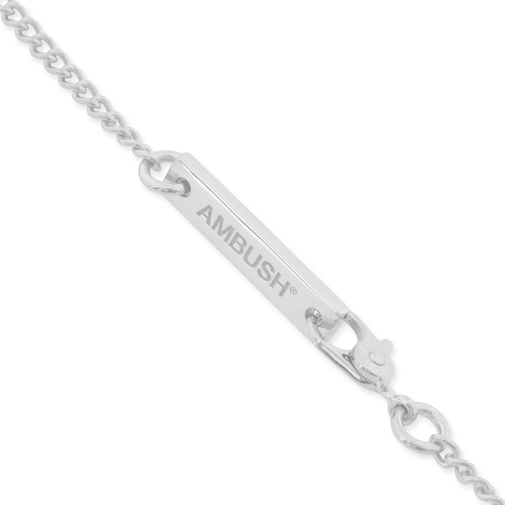 Pill Case Necklace - Black/Silver