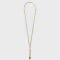 Pill Case Necklace Stone - Gold/Black