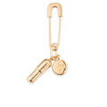 Pill Charm Earring - Gold/No Color
