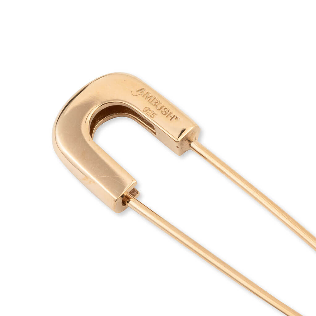 Pill Charm Earring - Gold/No Color