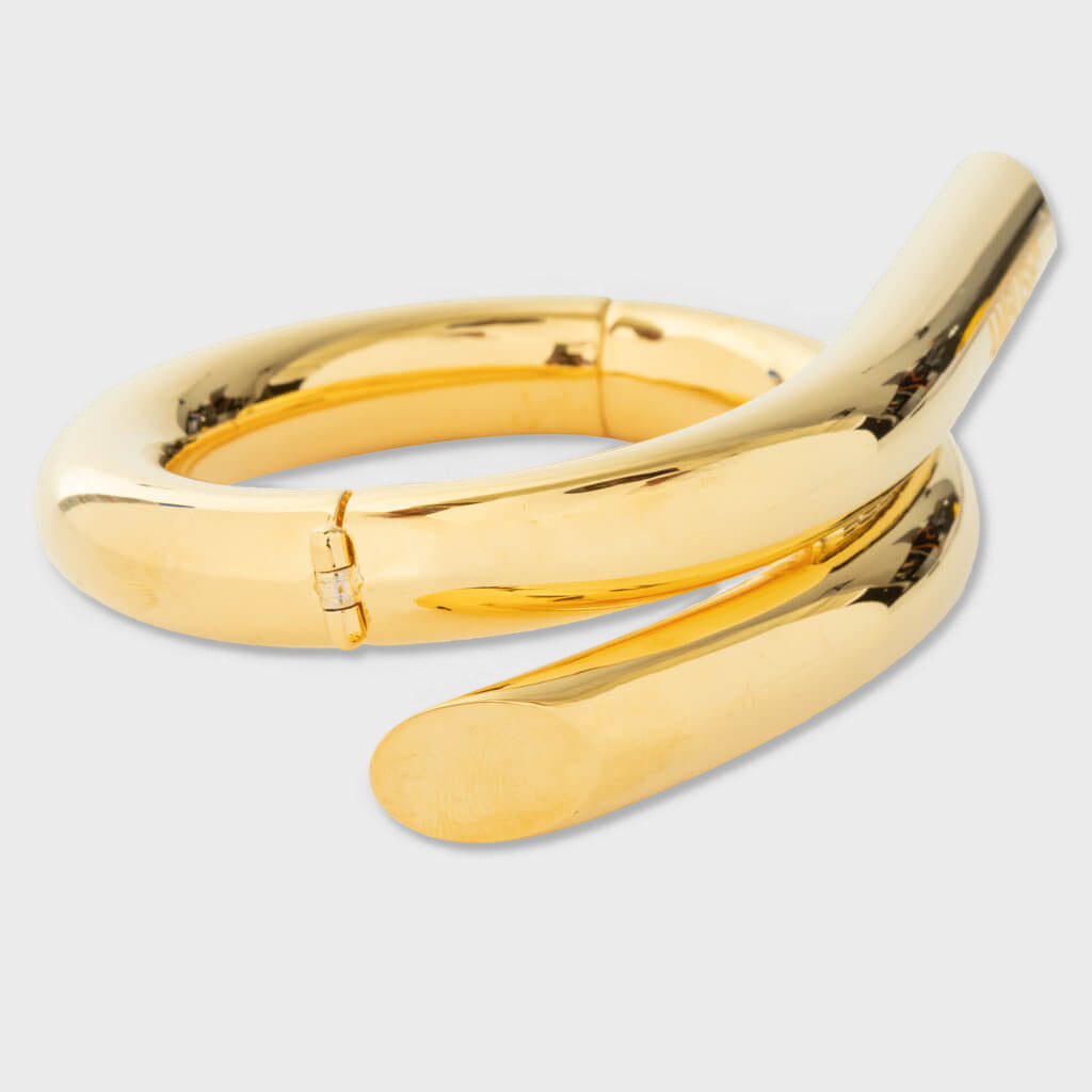 Pipe Bracelet Stone - Gold/Black