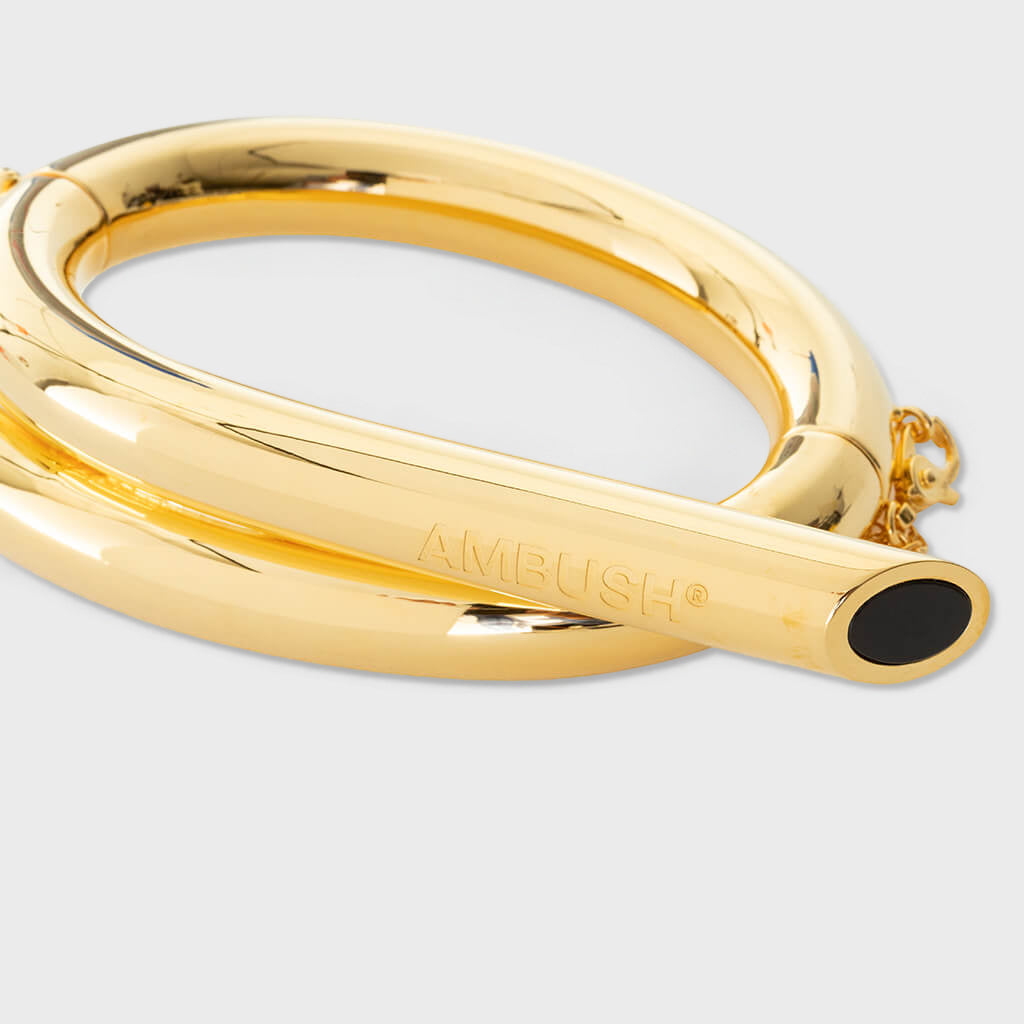Pipe Bracelet Stone - Gold/Black