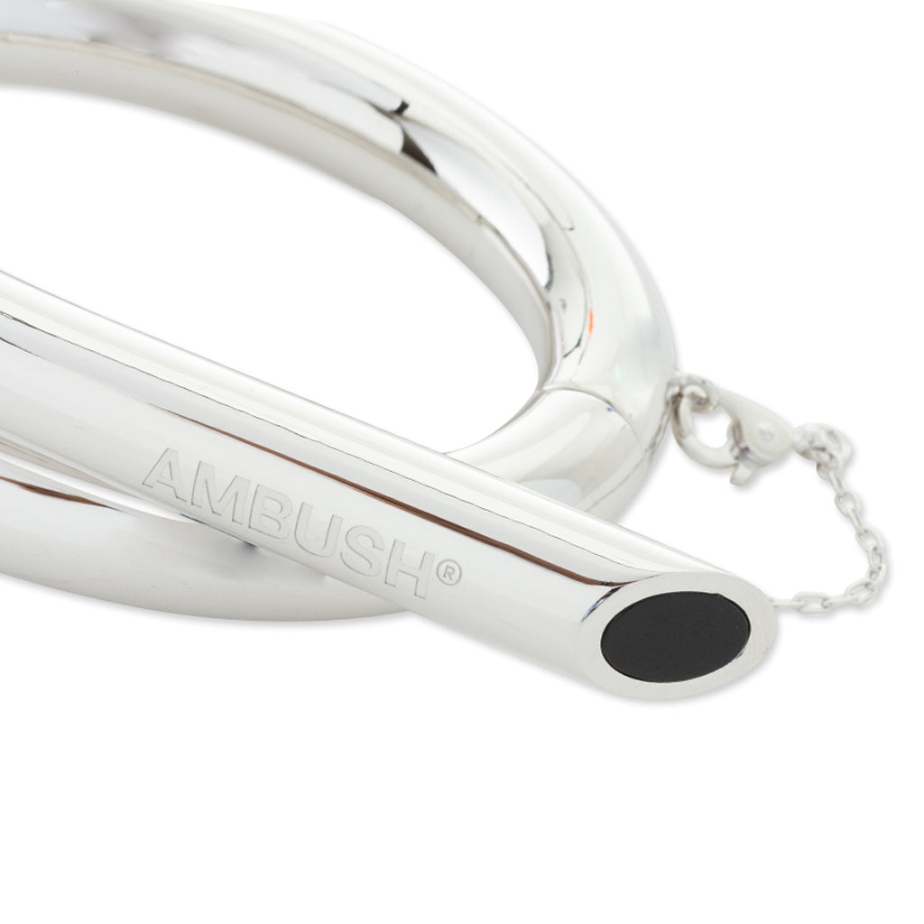 Pipe Bracelet Stone - Silver/Black