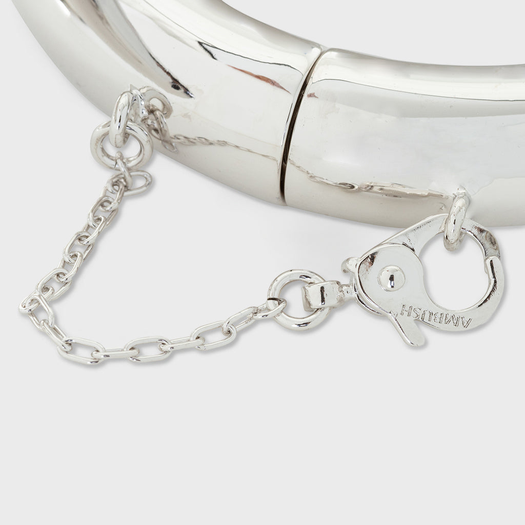 Pipe Bracelet Stone - Silver/Black