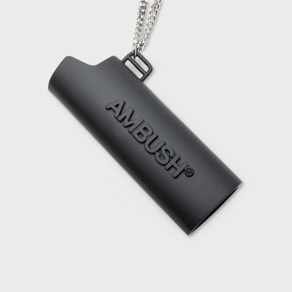 Logo Lighter Case Necklace L - Black/No Color